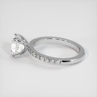 2.05 Ct. White Sapphire Ring, 18K White Gold 4