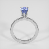 2.55 Ct. Blue Sapphire Ring, 18K White Gold 3