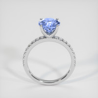 2.21 Ct. Blue Sapphire Ring, 18K White Gold 3