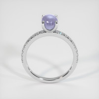 1.45 Ct. Grey Sapphire Ring, 18K White Gold 3