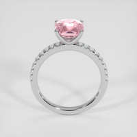 3.08 Ct. Pink Sapphire Ring, 18K White Gold 3