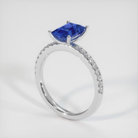 2.16 Ct. Sapphire Ring, 18K White Gold 2