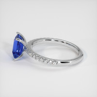 2.16 Ct. Sapphire Ring, 18K White Gold 4
