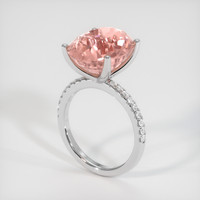 12.01 Ct. Sapphire Ring, 18K White Gold 2