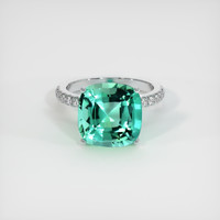 5.61 Ct. Emerald Ring, 18K White Gold 1