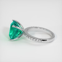 5.61 Ct. Emerald Ring, 18K White Gold 4