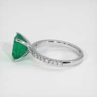 2.56 Ct. Emerald Ring, 18K White Gold 4