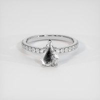 1.63 Ct. White Sapphire Ring, 18K White Gold 1