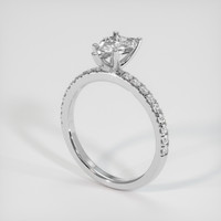 1.63 Ct. White Sapphire Ring, 18K White Gold 2