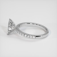 1.63 Ct. White Sapphire Ring, 18K White Gold 4