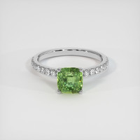 1.54 Ct. Sapphire Ring, 18K White Gold 1