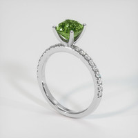1.54 Ct. Sapphire Ring, 18K White Gold 2