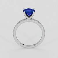 1.31 Ct. Blue Sapphire Ring, 18K White Gold 3