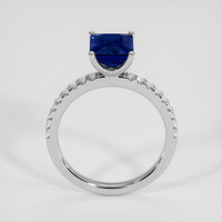 2.71 Ct. Blue Sapphire Ring, 18K White Gold 3