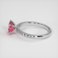 1.92 Ct. Pink Sapphire Ring, 18K White Gold 4