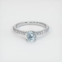 1.33 Ct. Sapphire Ring, 18K White Gold 1