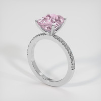 3.61 Ct. Sapphire Ring, 18K White Gold 2