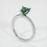 0.93 Ct. Sapphire Ring, 18K White Gold 2