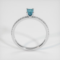 0.53 Ct. Sapphire Ring, 18K White Gold 3