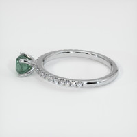 0.61 Ct. Sapphire Ring, 18K White Gold 4