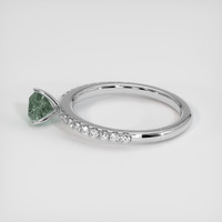0.66 Ct. Sapphire Ring, 18K White Gold 4