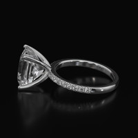 6.20 Ct. Sapphire Ring, 18K White Gold 4