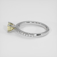 0.82 Ct. Yellow Sapphire Ring, 18K White Gold 4
