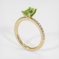 1.28 Ct. Green Tourmaline Ring, 10K Yellow Gold 2