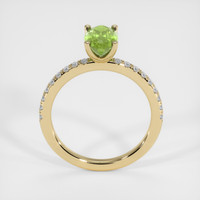 1.28 Ct. Green Tourmaline Ring, 10K Yellow Gold 3