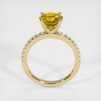 2.10 Ct. Yellowish Green Sphene (Titanite) Ring, 10K Yellow Gold 3