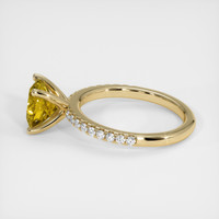 2.10 Ct. Yellowish Green Sphene (Titanite) Ring, 10K Yellow Gold 4