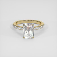 2.39 Ct. Rainbow Moonstone Ring, 10K Yellow Gold 1