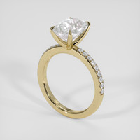 2.39 Ct. Rainbow Moonstone Ring, 10K Yellow Gold 2