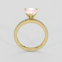 2.03 Ct. Padparadscha Sapphire Ring, 10K Yellow Gold 3