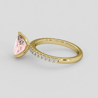 2.03 Ct. Padparadscha Sapphire Ring, 10K Yellow Gold 4