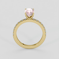 2.08 Ct. Pink Sapphire Ring, 10K Yellow Gold 3