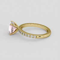 2.08 Ct. Pink Sapphire Ring, 10K Yellow Gold 4