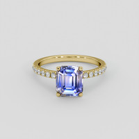2.53 Ct. Bi Color Sapphire Ring, 10K Yellow Gold 1