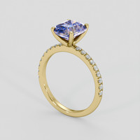 2.53 Ct. Bi Color Sapphire Ring, 10K Yellow Gold 2