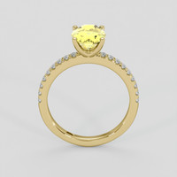 2.03 Ct. Yellow Sapphire Ring, 10K Yellow Gold 3