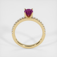 1.00 Ct. Sapphire Ring, 14K Yellow Gold 3