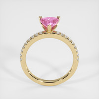 1.21 Ct. Pink Sapphire Ring, 14K Yellow Gold 3