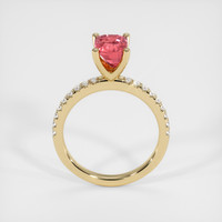 2.03 Ct. Padparadscha Sapphire Ring, 14K Yellow Gold 3