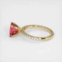 2.03 Ct. Padparadscha Sapphire Ring, 14K Yellow Gold 4