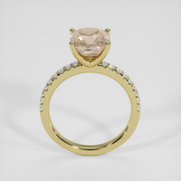 3.43 Ct. Padparadscha Sapphire Ring, 14K Yellow Gold 3