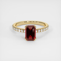 2.07 Ct. Ruby  Ring - 14K Yellow Gold 1