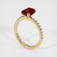 2.07 Ct. Ruby   Ring - 14K Yellow Gold 2