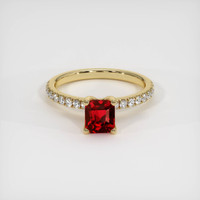 1.65 Ct. Ruby Ring, 14K Yellow Gold 1