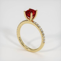 1.65 Ct. Ruby Ring, 14K Yellow Gold 2