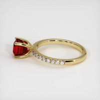 1.65 Ct. Ruby Ring, 14K Yellow Gold 4